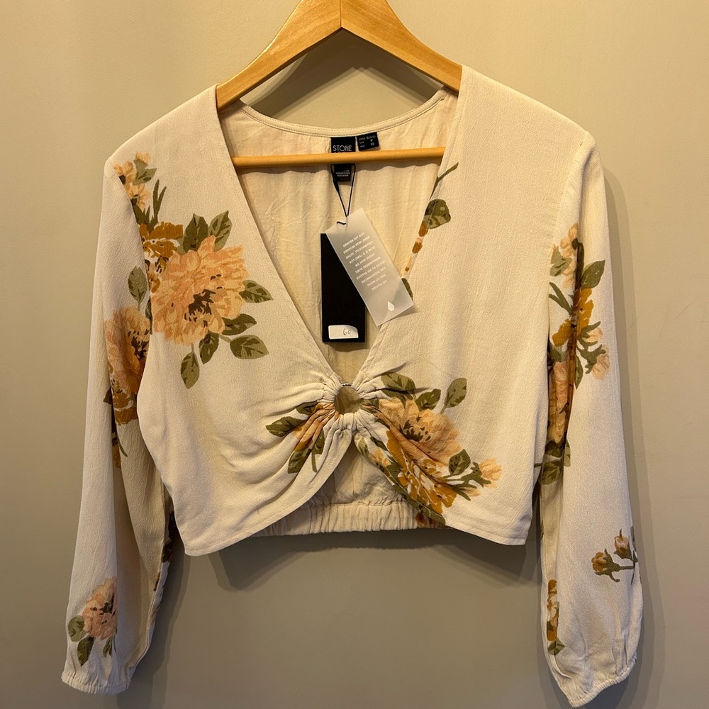 Floral Cream Top